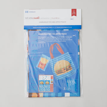 Cut Sew Create Part Two - Hamburger Tote with Zipper Pouch Kit