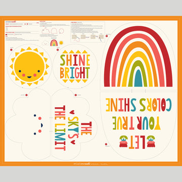 Cut Sew Create Part Two - Sunshine, Rainbow, and Cloud Plushies Kit