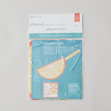 Cut Sew Create Part Two - Lemon Zipper Pouch Kit