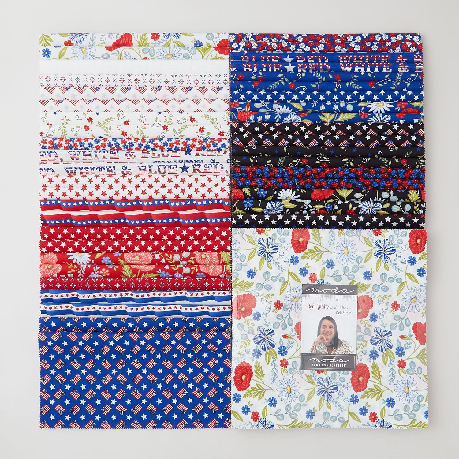 Red, White & Bloom Layer Cake