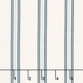 Seaglass Summer - Seaside Stripe Oyster Yardage