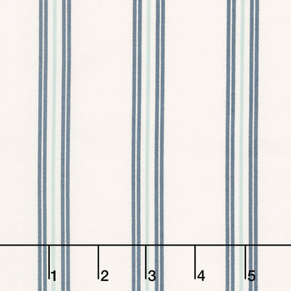 Seaglass Summer - Seaside Stripe Oyster Yardage