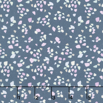Seaglass Summer - Shimmering Seaglass Indigo Sea Yardage