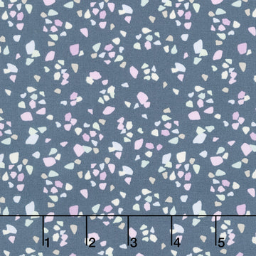 Seaglass Summer - Shimmering Seaglass Indigo Sea Yardage