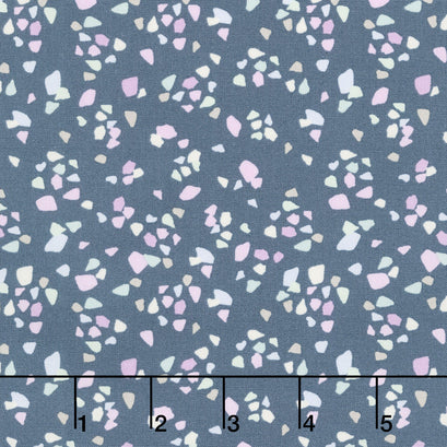Seaglass Summer - Shimmering Seaglass Indigo Sea Yardage