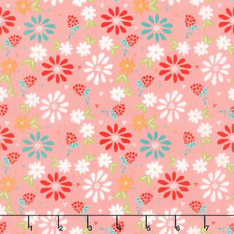 Raspberry Summer - Spring Berries Carnation Yardage
