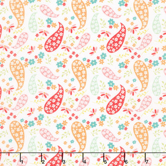 Raspberry Summer - Paisley Cloud Yardage