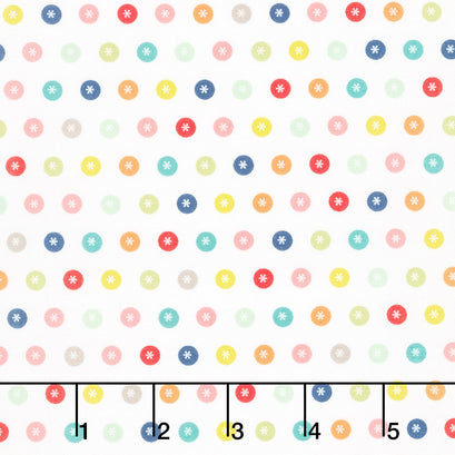 Raspberry Summer - Dots Cloud Yardage