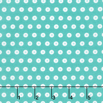Raspberry Summer - Dots Teal Yardage