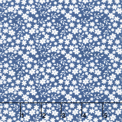 Raspberry Summer - Blossom Blueberry Yardage