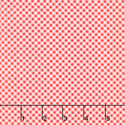 Raspberry Summer - Gingham Carnation Yardage