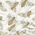 Bee Garden - Bumblebee Porcelain Metallic Yardage