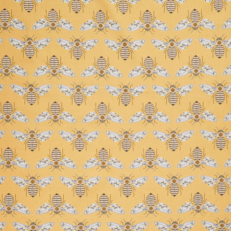 Bee Garden - Bumblebee Honey Metallic Yardage