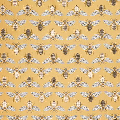 Bee Garden - Bumblebee Honey Metallic Yardage