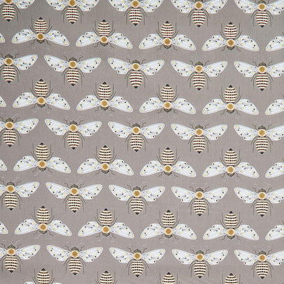 Bee Garden - Bumblebee Slate Metallic Yardage