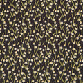 Bee Garden - Darling Daffodils Black Metallic Yardage