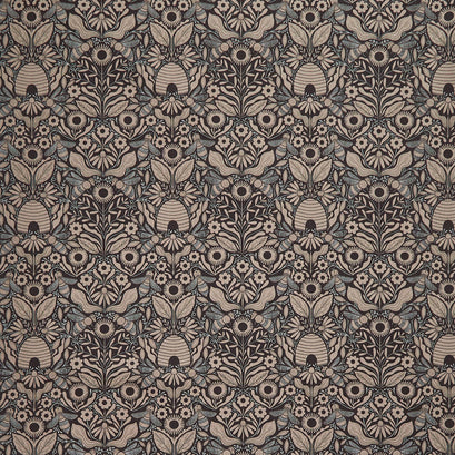 Bee Garden - Beehive Melody Black Yardage