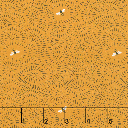 Bee Garden - Twists and Turns Beeswax Yardage