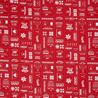Threads - Made With Love Red Yardage