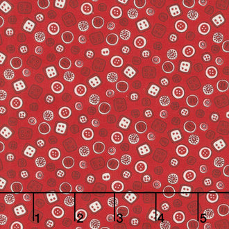 Threads - Buttons Red Yardage