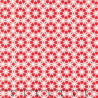 Threads - Quilted Star Red Yardage