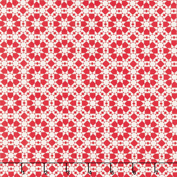 Threads - Quilted Star Red Yardage