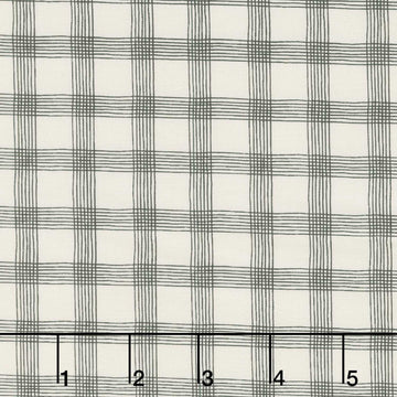 Threads - Plaid Porcelain Black Yardage