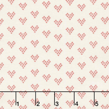 Threads - Love Porcelain Red Yardage