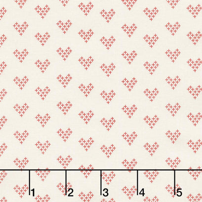 Threads - Love Porcelain Red Yardage