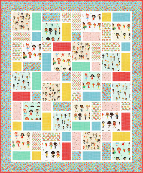 Neighborhood - Bright Days Free Quilt Pattern by Ariga Mahmoudlou