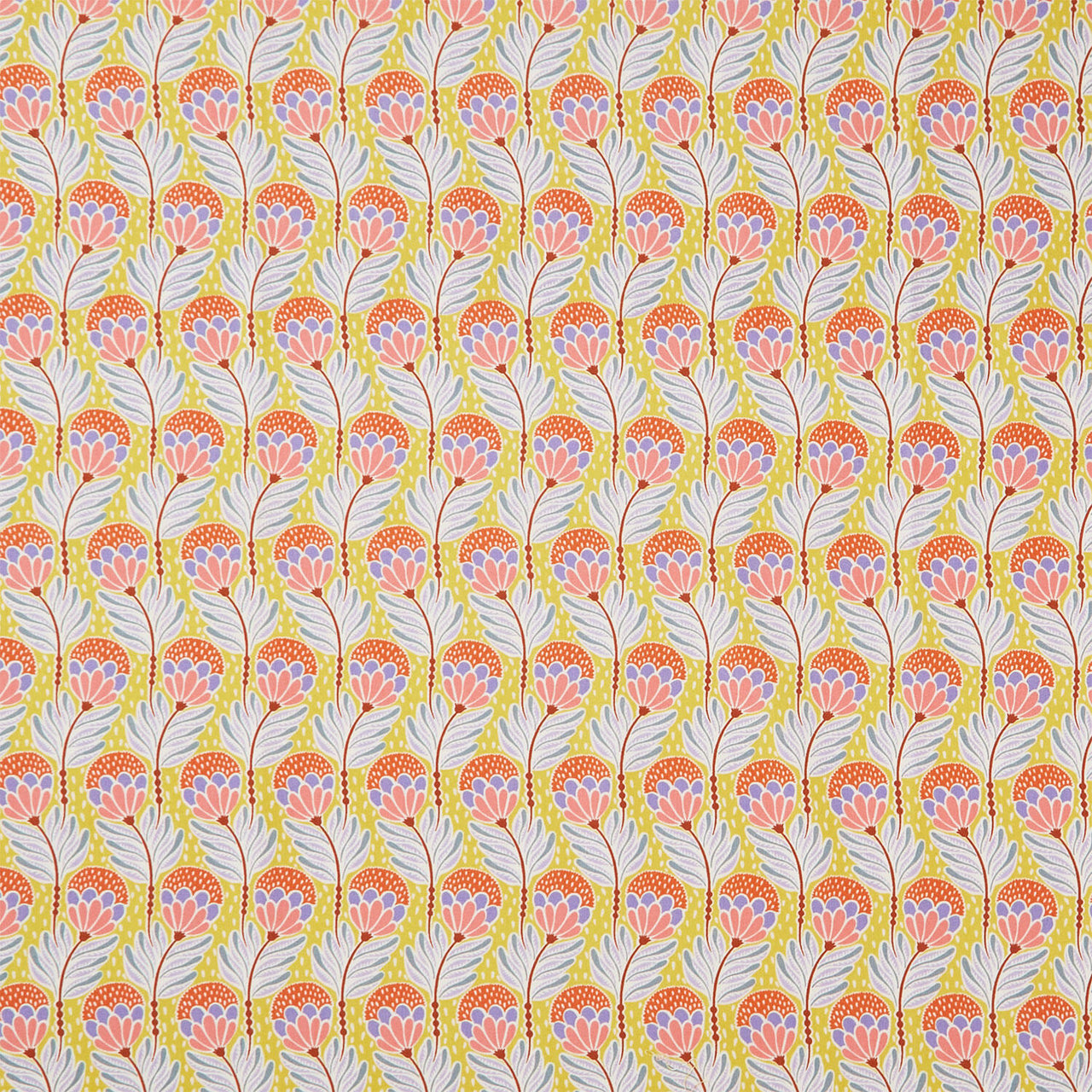 Shooting Star - Bouncy Blooms Saffron Yardage