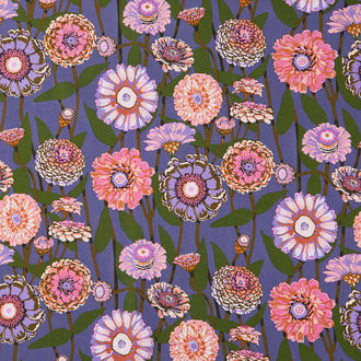Jumpstart - Zinna Show Mauve Yardage