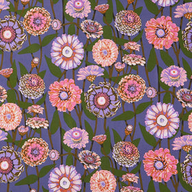 Jumpstart - Zinna Show Mauve Yardage