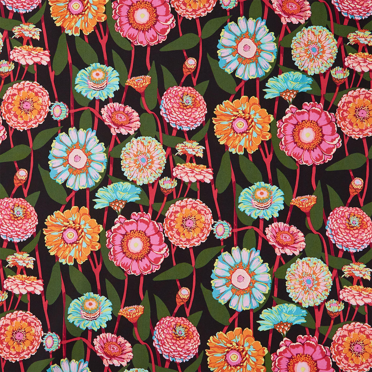 Jumpstart - Zinna Show Berry Yardage