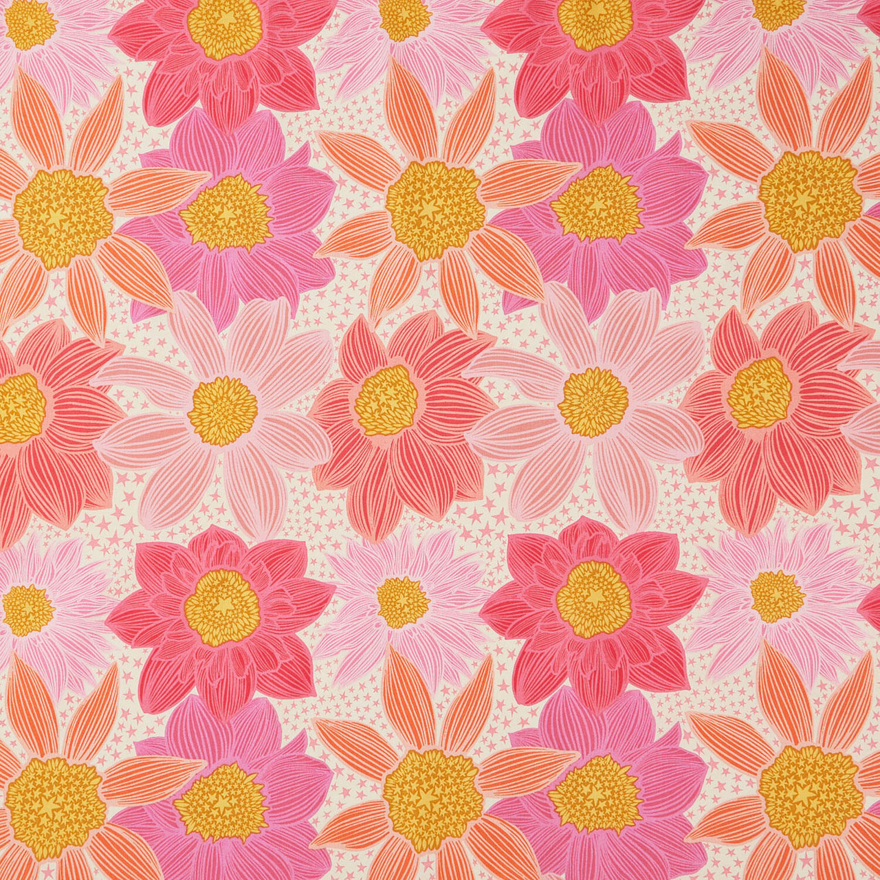 Jumpstart - Stairs &Stripes Pink Yardage