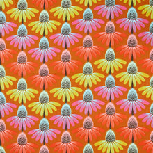 Perennial Borders - Echinacea Rhythm Fire Yardage