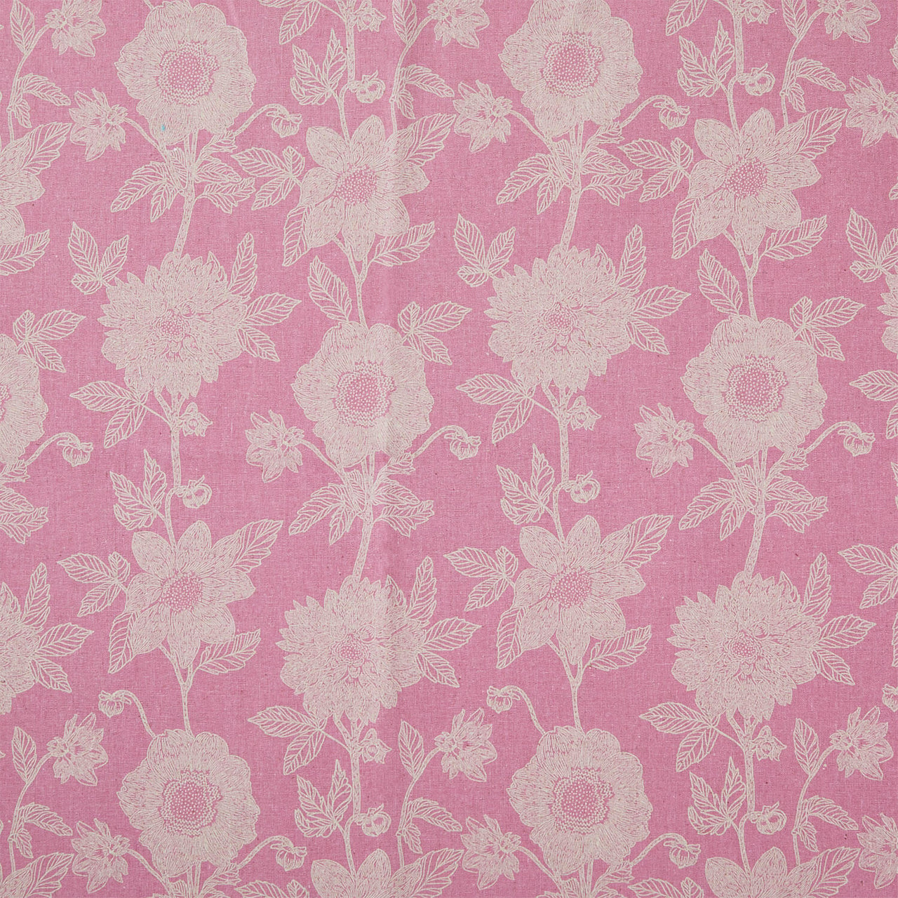 Silhouette - Stitched Dahlia Fuchsia Yardage