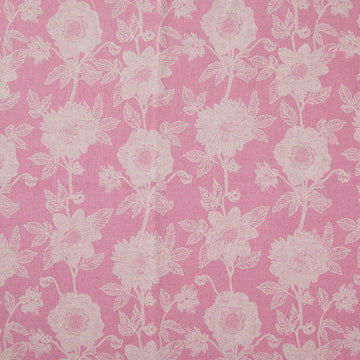Silhouette - Stitched Dahlia Fuchsia Yardage