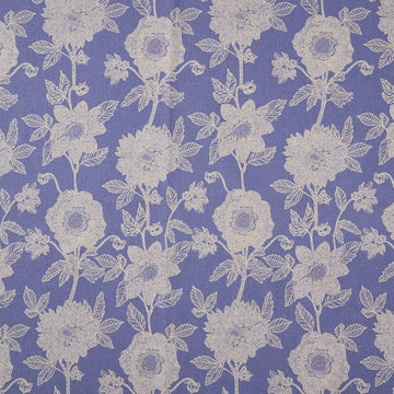 Silhouette - Stitched Dahlia Cornflower Yardage