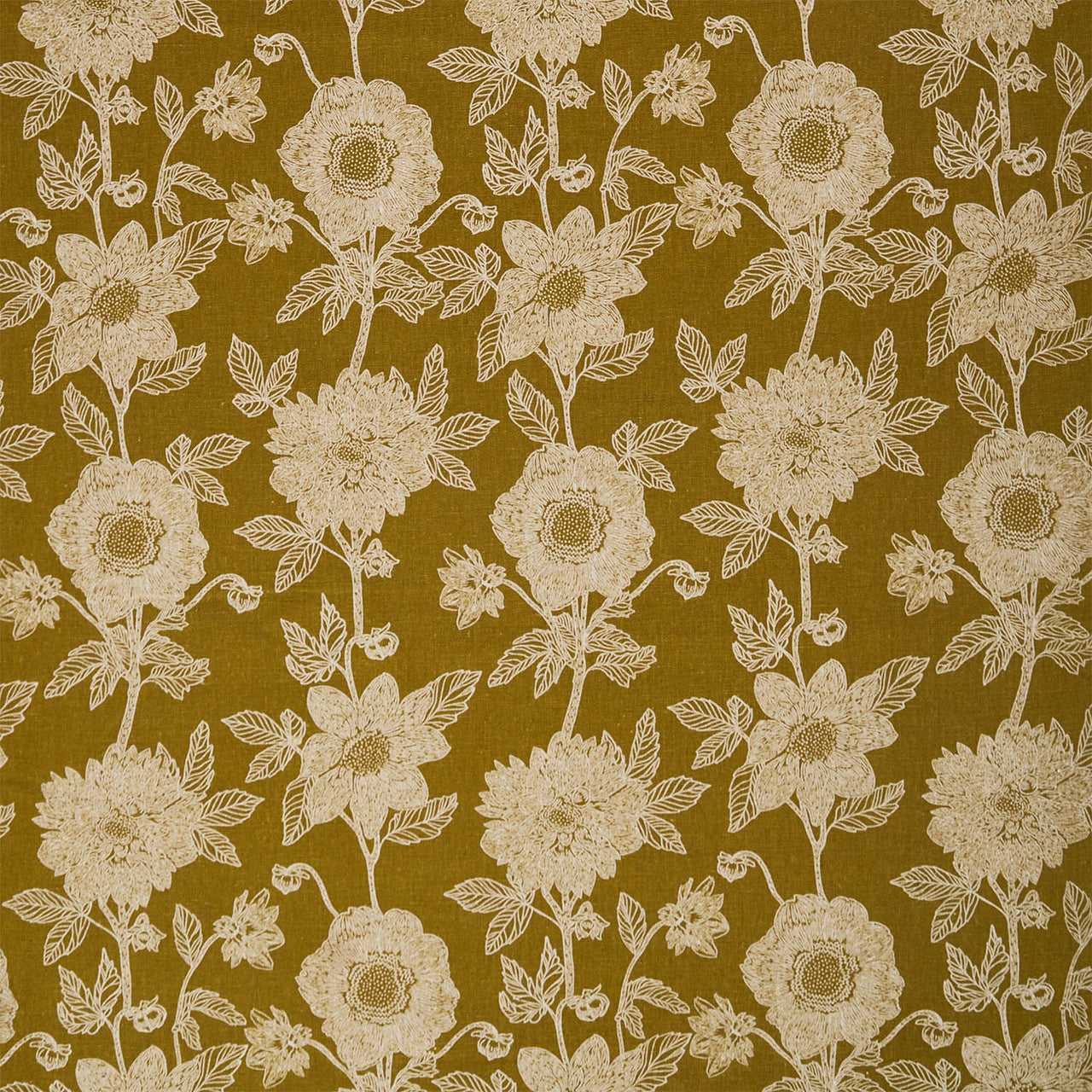 Silhouette - Stitched Dahlia Sun Yardage