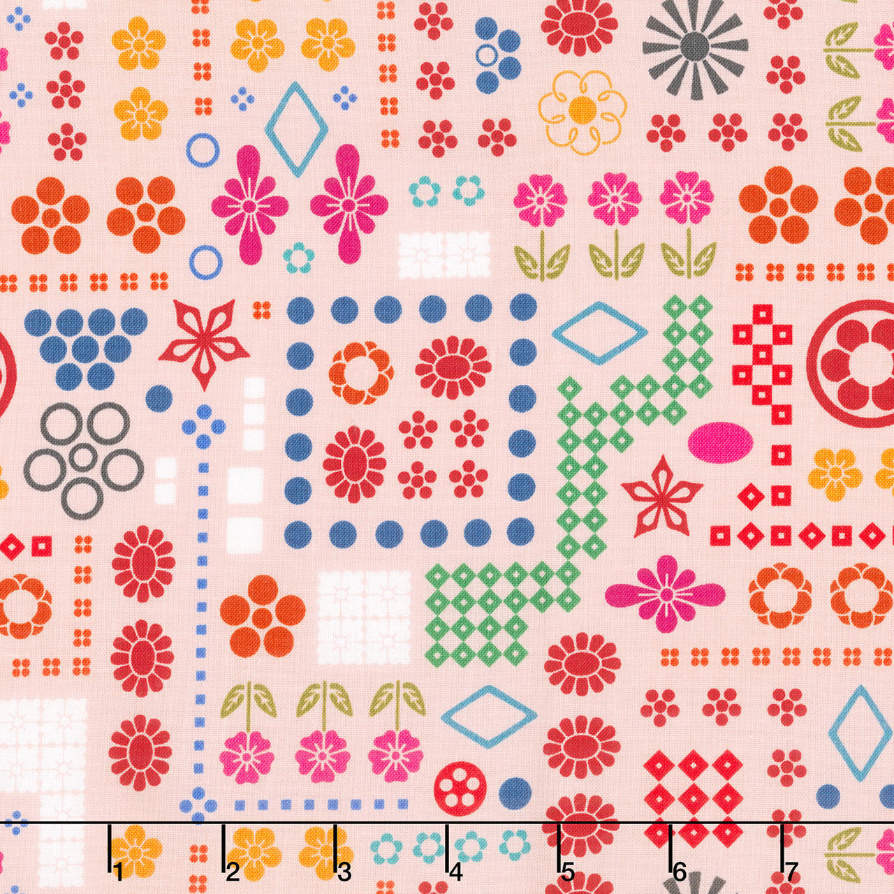 Yesterday - High Score Blush Yardage