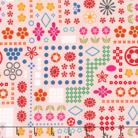 Yesterday - High Score Blush Yardage