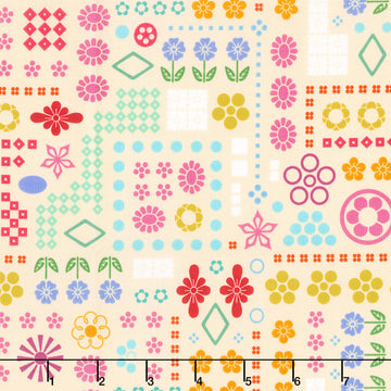 Yesterday - High Score Cream Yardage