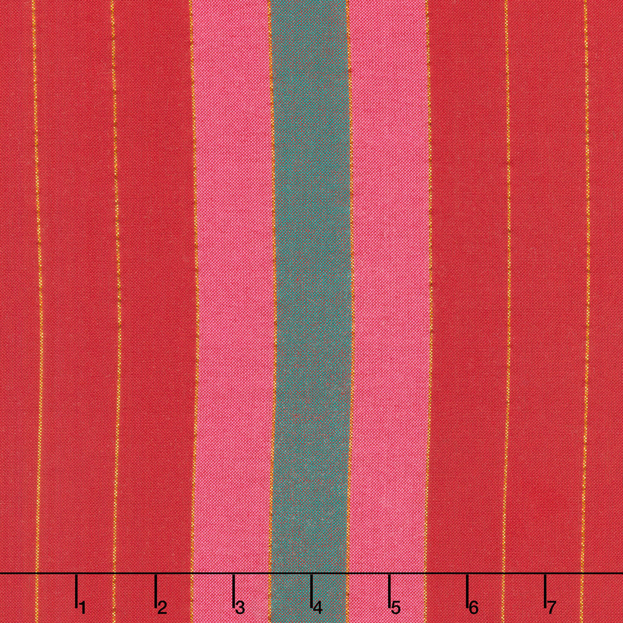 Silver Lining - Ribbons Cherry Metallic Yardage
