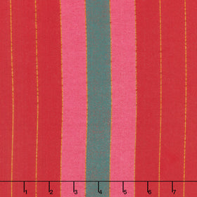 Silver Lining - Ribbons Cherry Metallic Yardage