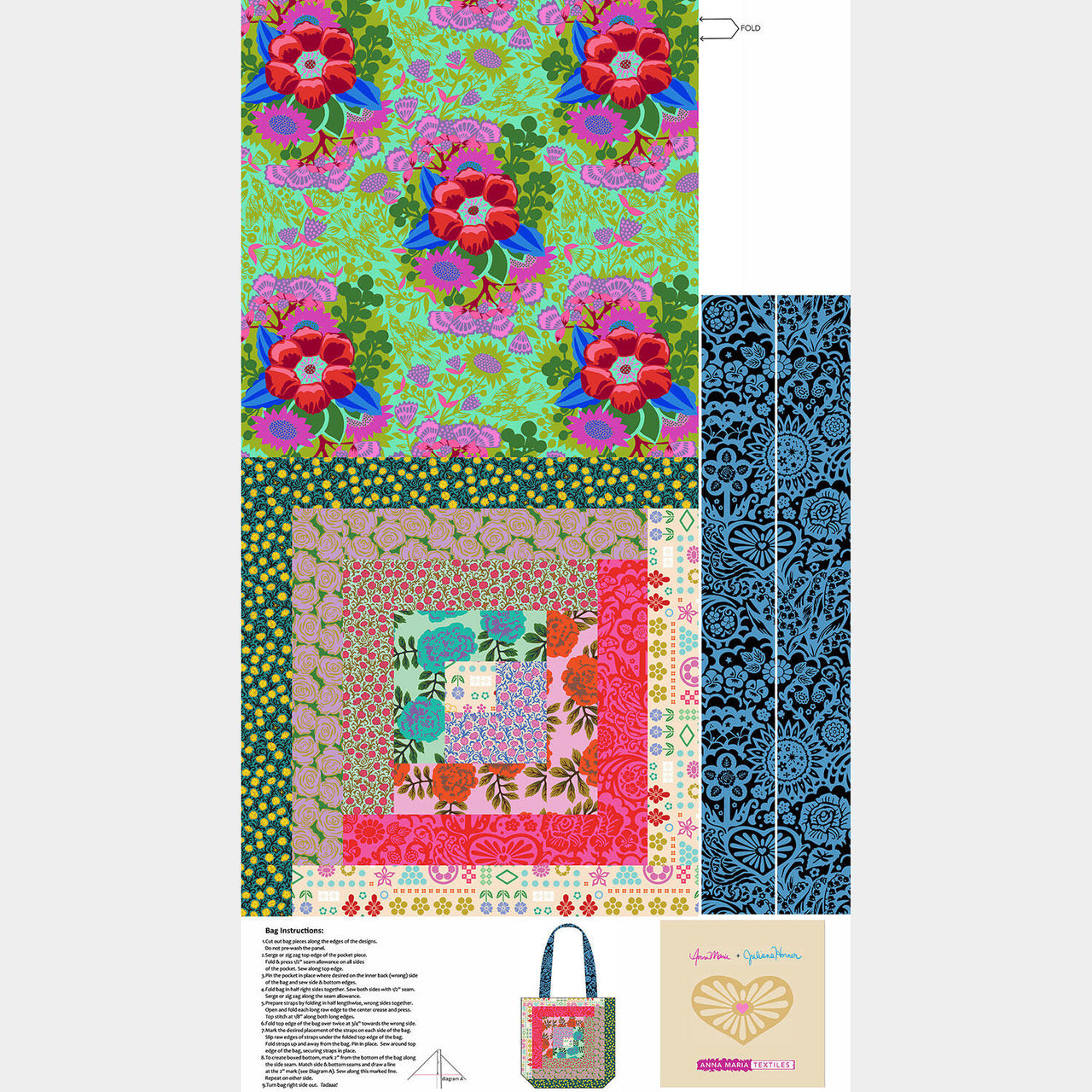 Tote Panel No. 1 - Tote Bag Multi Panel