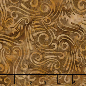 Swirls II Batik 108" Wide Backing - Swirls Cinnamon Toast 108" Wide Backing