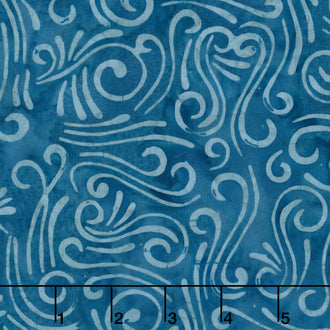 Swirls II Batik 108" Wide Backing - Swirls Blue Storm 108" Wide Backing