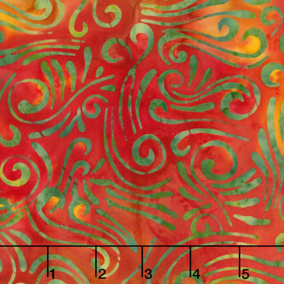 Swirls II Batik 108" Wide Backing - Swirls Gold Multi 108" Wide Backing
