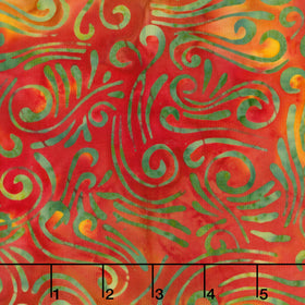 Swirls II Batik 108" Wide Backing - Swirls Gold Multi 108" Wide Backing